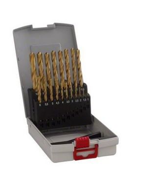 Set Robust Line de burghie pentru metal HSS-TiN, 19 buc. ― Diamantat.ro