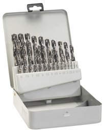 Set de burghie pentru metal HSS-G, 25 buc., DIN 338, 135 ― Diamantat.ro