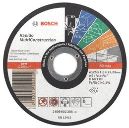 Discuri de taiere drepte Multi Construction D=125mm G=1,6mm