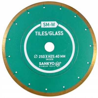 SANKYO DISC DIA PENTRU PLACI CERAMICE, PIATRA NATURALA SI STICLA Փ250X25,40MM TIP SM-W ― Diamantat.ro