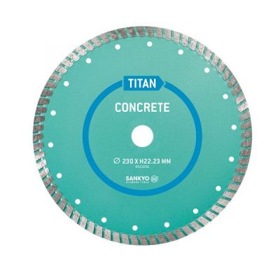 SANKYO DISC DIA PENTRU BETON FARA ARMATURA Փ230X22,23MM TIP TITAN ― Diamantat.ro