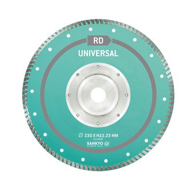 SANKYO DIAMOND BLADE FOR UNIV. USE Փ230X22,23MM CU FLANSA TIP RD ― Diamantat.ro